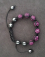Bracelet shamballa violet